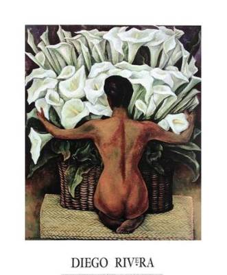 Nude with Calla Lilies